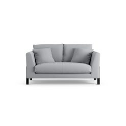 Habitat Aston Fabric 2 Seater Sofa - Grey - Black Leg