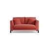 Habitat Aston Fabric 2 Seater Sofa - Papaya - Black Leg