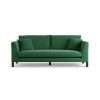 Habitat Aston Fabric 3 Seater Sofa - Green - Black Leg