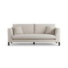 Habitat Aston Fabric 3 Seater Sofa - Natural - Black Leg