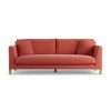 Habitat Aston Fabric 4 Seater Sofa - Papaya - Ash Leg
