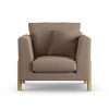 Habitat Aston Fabric Armchair - Biscuit - Ash Leg