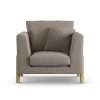 Habitat Aston Fabric Armchair - Mocha - Ash Leg