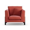 Habitat Aston Fabric Armchair - Papaya - Black Leg