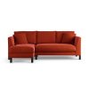 Habitat Aston Left Hand Corner Sofa - Burnt Orange-Black Leg
