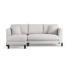 Habitat Aston Left Hand Corner Sofa - Natural - Black Leg
