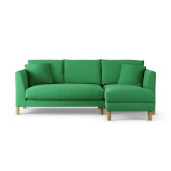 Habitat Aston Right Hand Corner Sofa - Emerald Green-Ash Leg