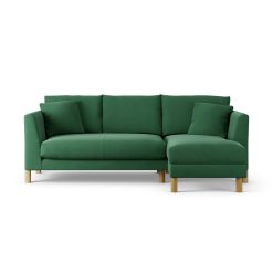 Habitat Aston Right Hand Corner Sofa - Green - Ash Leg