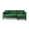 Habitat Aston Right Hand Corner Sofa - Green - Black Leg
