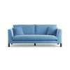 Habitat Aston Velvet 3 Seater Sofa - Sky Blue - Black Leg