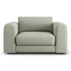 Habitat Ayr Fabric Cuddle Chair - Sage Green