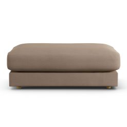 Habitat Ayr Fabric Footstool - Biscuit
