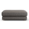 Habitat Ayr Fabric Footstool - Charcoal
