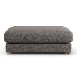 Habitat Ayr Fabric Footstool - Charcoal