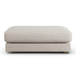 Habitat Ayr Fabric Footstool - Natural