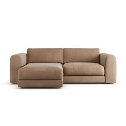 Habitat Ayr Reversible Corner Sofa - Latte - Ash Leg