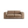 Habitat Ayr Velvet 3 Seater Sofa - Latte