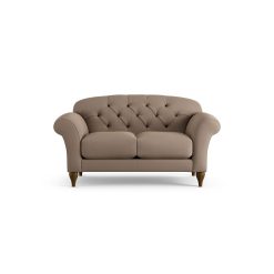 Habitat Brooker Fabric 2 Seater Sofa - Biscuit - Dark Leg