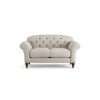 Habitat Brooker Fabric 2 Seater Sofa - Natural - Dark Leg