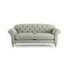 Habitat Brooker Fabric 3 Seater Sofa - Sage Green - Ash Leg