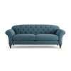 Habitat Brooker Fabric 4 Seater Sofa - Blue - Dark Leg