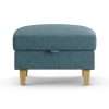 Habitat Felin Fabric Storage Footstool - Blue