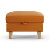 Habitat Felin Fabric Storage Footstool - Orange