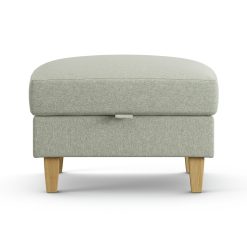 Habitat Felin Fabric Storage Footstool - Sage Green