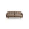 Habitat Fenner Fabric 2 Seater Sofa - Biscuit - Ash Leg