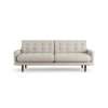 Habitat Fenner Fabric 3 Seater Sofa - Natural - Dark Leg