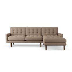 Habitat Fenner Right Hand Corner Sofa - Biscuit - Dark Leg