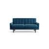 Habitat Fenner Velvet 2 Seater Sofa - Ink Blue - Dark Leg