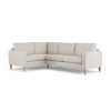 Habitat Flint Fabric Left Hand Corner Sofa - Natural-Ash Leg