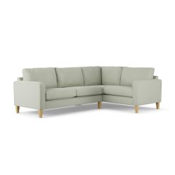 Habitat Flint Fabric Right Hand Corner Sofa- Sage Green