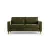 Habitat Flint Velvet 2 Seater Sofa - Moss Green- Ash Leg