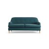 Habitat Frome Fabric 2 Seater Sofa - Teal - Ash Leg