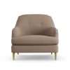 Habitat Frome Fabric Armchair - Biscuit - Ash Leg