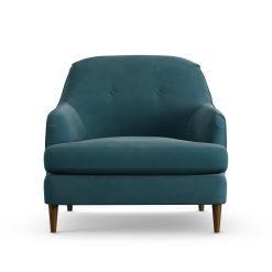 Habitat Frome Fabric Armchair - Teal - Dark Leg