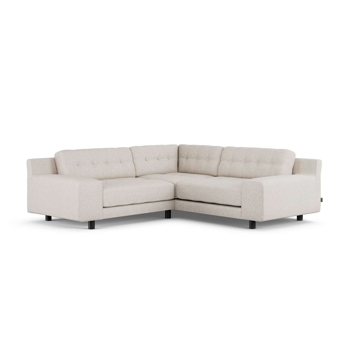 Habitat Hendricks Reversible Corner Sofa -Natural -Black Leg
