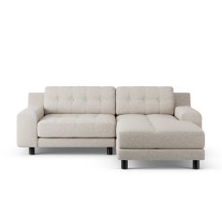 Habitat Hendricks Right Hand Corner Sofa - Natural-Black Leg