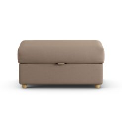 Habitat Holmfirth Fabric Footstool - Biscuit
