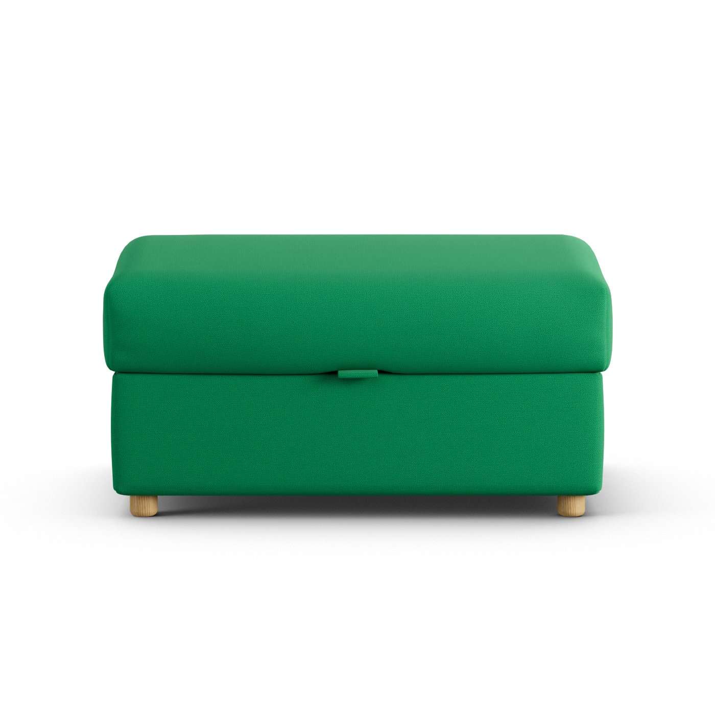 Habitat Holmfirth Fabric Footstool - Emerald Green