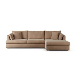 Habitat Holmfirth Right Hand Corner Sofa - Latte