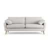 Habitat Ivor Fabric 4 Seater Sofa - Natural - Ash Leg