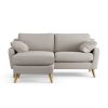 Habitat Ivor Left Hand Corner Sofa - Stone - Ash Leg