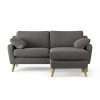 Habitat Ivor Right Hand Corner Sofa - Charcoal - Ash Leg