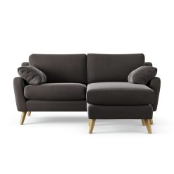 Habitat Ivor Right Hand Corner Sofa - Slate Grey - Ash Leg
