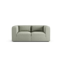 Habitat Lars Fabric 2 Seater Sofa - Sage Green - Ash Leg