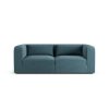 Habitat Lars Fabric 3 Seater Sofa - Blue - Ash Leg