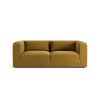 Habitat Lars Fabric 3 Seater Sofa - Gold - Ash Leg